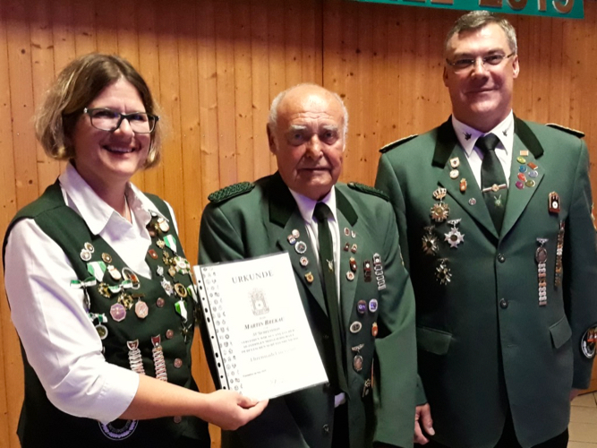 Ehrung für 60 Jahr DSB. Kerstin Thürmer, Martin Brekau, Karsten Wohlers